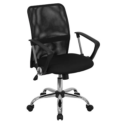 Wholesale ๐ Task Chairs Flash Furniture High-Back Mesh Computer Chair, Fixed Arms, Black (GO6057) โจ 3 Wholesale ๐ Task Chairs Flash Furniture High-Back Mesh Computer Chair, Fixed Arms, Black (GO6057) โจ