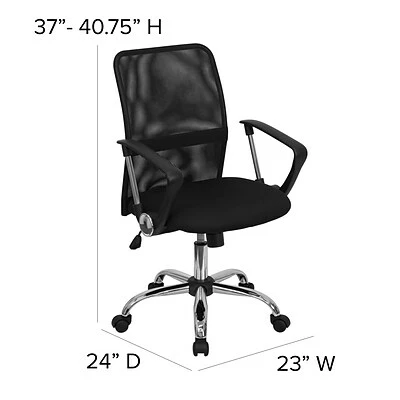 Wholesale ๐ Task Chairs Flash Furniture High-Back Mesh Computer Chair, Fixed Arms, Black (GO6057) โจ 8 Wholesale ๐ Task Chairs Flash Furniture High-Back Mesh Computer Chair, Fixed Arms, Black (GO6057) โจ - Image 6