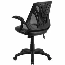 Cheap 🔥 Task Chairs Flash Furniture Mid-Back Mesh Swivel Task Chair With Leather Padded Seat, Black (GOWY82LEA) 😉 -Office Chairs Online store unnamed file 1647