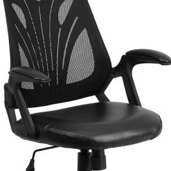 Cheap 🔥 Task Chairs Flash Furniture Mid-Back Mesh Swivel Task Chair With Leather Padded Seat, Black (GOWY82LEA) 😉 -Office Chairs Online store unnamed file 1648