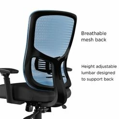 Brand new ❤️ Union & Scale Task Chairs Union & Scale FlexFit™ Kroy Mesh Back Fabric Task Chair, Blue (UN59458) ⭐ -Office Chairs Online store unnamed file 1683