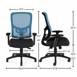 Brand new ❤️ Union & Scale Task Chairs Union & Scale FlexFit™ Kroy Mesh Back Fabric Task Chair, Blue (UN59458) ⭐ -Office Chairs Online store unnamed file 1688