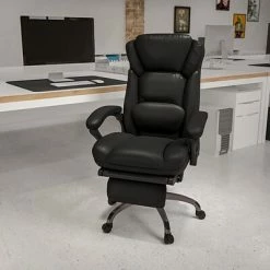 Cheapest 👏 Executive/Managerial Chairs Flash Furniture High Back Leather Executive, Black (BT90279H) 🌟 -Office Chairs Online store unnamed file 1754