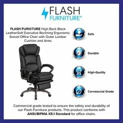 Cheapest 👏 Executive/Managerial Chairs Flash Furniture High Back Leather Executive, Black (BT90279H) 🌟 -Office Chairs Online store unnamed file 1756