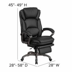 Cheapest 👏 Executive/Managerial Chairs Flash Furniture High Back Leather Executive, Black (BT90279H) 🌟 -Office Chairs Online store unnamed file 1757