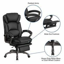Cheapest 👏 Executive/Managerial Chairs Flash Furniture High Back Leather Executive, Black (BT90279H) 🌟 -Office Chairs Online store unnamed file 1759