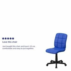 Best Sale 🤩 Task Chairs Flash Furniture Mid-Back Quilted Vinyl Task Chair, Blue 🔔 -Office Chairs Online store unnamed file 1824