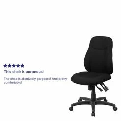 Promo 👏 Task Chairs Flash Furniture BT90297S Mid-Back Fabric Multi-Functional Ergonomic Swivel Task Chair In Black 👏 -Office Chairs Online store unnamed file 1868