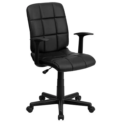 Best Pirce ๐ฅ Task Chairs Flash Furniture Mid-Back Quilted Vinyl Task Chair With Nylon Arms, Black ๐ 3 Best Pirce ๐ฅ Task Chairs Flash Furniture Mid-Back Quilted Vinyl Task Chair With Nylon Arms, Black ๐