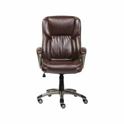 Flash Sale π Executive/Managerial Chairs Serta Bonded Leather Executive Chair, Biscuit Brown (CHR200090) π