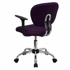Discount ⌛ Task Chairs Flash Furniture Mid Back Mesh Task Chair With Arms And Chrome Base, Purple (H2376FPURARMS) 🤩 -Office Chairs Online store unnamed file 1953