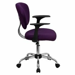 Discount ⌛ Task Chairs Flash Furniture Mid Back Mesh Task Chair With Arms And Chrome Base, Purple (H2376FPURARMS) 🤩 -Office Chairs Online store unnamed file 1954