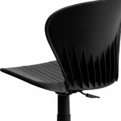 Outlet 🌟 Task Chairs Flash Furniture Plastic Mid-Back Swivel Task Chair, Black 😍 -Office Chairs Online store unnamed file 1980