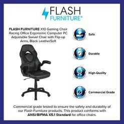 Hot Sale 🥰 Office Chairs Flash Furniture X10 Ergonomic Leather Swivel Computer And Desk Chair, Black (CH-00095-BK-GG) 👏 -Office Chairs Online store unnamed file 2002