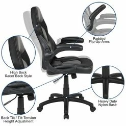 Hot Sale 🥰 Office Chairs Flash Furniture X10 Ergonomic Leather Swivel Computer And Desk Chair, Black (CH-00095-BK-GG) 👏 -Office Chairs Online store unnamed file 2004