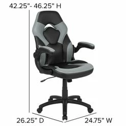 Deals 😀 Office Chairs Flash Furniture X10 Ergonomic Leather Swivel Computer And Desk Chair, Gray/Black (CH-00095-GY-GG) ⌛ -Office Chairs Online store unnamed file 2023