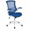 Deals 👏 Office Chairs Flash Furniture Ergonomic Nylon Swivel Computer And Desk Chair, Blue (BL-X-5M-WH-BLUE-GG) 🎉