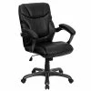 Coupon ❤️ Executive/Managerial Chairs Flash Furniture Mid-Back Leather Overstuffed Office Chair, Black 🎁 -Office Chairs Online store unnamed file 203