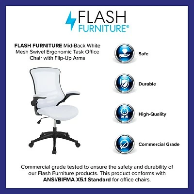Best reviews of ๐ Task Chairs Flash Furniture Ergonomic Mesh Swivel Computer And Desk Chairs, Assorted Colors (BLX5MWH) ๐ฅ 6 Best reviews of ๐ Task Chairs Flash Furniture Ergonomic Mesh Swivel Computer And Desk Chairs, Assorted Colors (BLX5MWH) ๐ฅ - Image 4