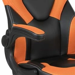 Brand new 🌟 Office Chairs Flash Furniture X10 Ergonomic Leather Swivel Computer And Desk Chair, Black With Orange Inserts (CH-00095-OR-GG) 😉 -Office Chairs Online store unnamed file 2072