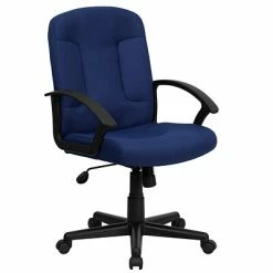 Best deal 𧨠Task Chairs Flash Furniture Fabric Computer And Desk Chair, Navy Blue (GOST6NVYFAB) π