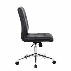 Coupon ⭐ Task Chairs Boss Millennial Modern Faux Leather Computer And Desk Chair, Black (B330-BK) 🧨 -Office Chairs Online store unnamed file 2131