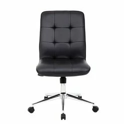 Coupon ⭐ Task Chairs Boss Millennial Modern Faux Leather Computer And Desk Chair, Black (B330-BK) 🧨 -Office Chairs Online store unnamed file 2133