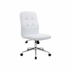 Best reviews of 😉 Task Chairs Boss Millennial Modern Faux Leather Computer And Desk Chair, White (B330-WT) 🥰