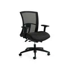 Budget 🔥 Task Chairs Global Vion Mesh Back Fabric Computer And Desk Chair, Black (6321-8-UR22) 🌟