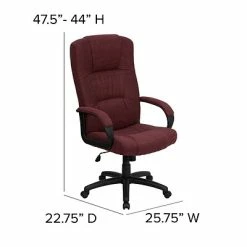 Flash Sale ⭐ Executive/Managerial Chairs Flash Furniture High Back Fabric Executive Office Chairs (BT9022BY) 🧨 -Office Chairs Online store unnamed file 215