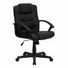Best Sale 👍 Executive/Managerial Chairs Flash Furniture LeatherSoft Task Chair, Black (GO-937M-BK-LEA-GG) ⌛