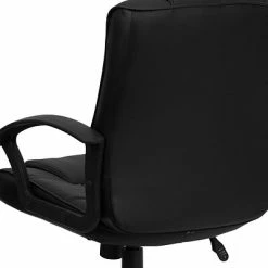 Best Sale 👍 Executive/Managerial Chairs Flash Furniture LeatherSoft Task Chair, Black (GO-937M-BK-LEA-GG) ⌛ -Office Chairs Online store unnamed file 2168