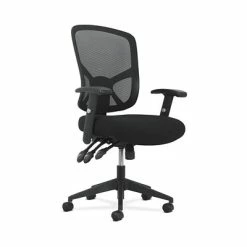 Budget ⌛ Task Chairs Sadie High-Back Task Chair, Height Adjustable Arms, Height Adjustable Back (BSXVST121) 🧨