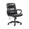 Brand new 🧨 Executive/Managerial Chairs Sadie Mid-Back Executive Chair, Fixed Padded Arms, Black Leather (BSXVST305) ❤️ -Office Chairs Online store unnamed file 2186
