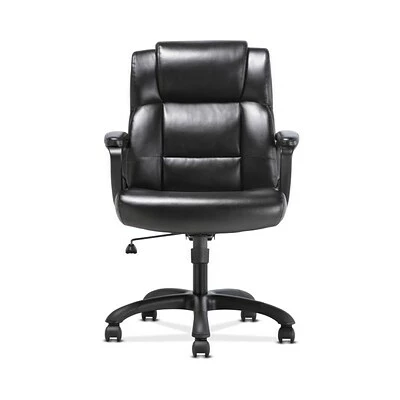 Brand new 🧨 Executive/Managerial Chairs Sadie Mid-Back Executive Chair, Fixed Padded Arms, Black Leather (BSXVST305) ❤️ 7 Brand new 🧨 Executive/Managerial Chairs Sadie Mid-Back Executive Chair, Fixed Padded Arms, Black Leather (BSXVST305) ❤️ - Image 5