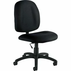 Budget ⌛ Global Task Chairs Offices To Go® Fabric Armless Task Chair, Black (OTG11650-QL10) 😉