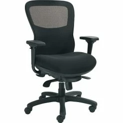 Budget ⌛ Executive/Managerial Chairs Offices To Go® Executive Chair, Mesh, Black, Seat: 22 1/2"W X 19 - 21 1/2"D, Back: 20"W X 23"H 👏