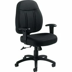 Wholesale 🔔 Global Executive/Managerial Chairs Offices To Go® Fabric Tilter Executive Chair With Arms, Black (OTG11652-QL10) 🤩