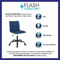 Coupon 🎁 Office Chairs Flash Furniture Sorrento Fabric Swivel Home And Office Task Chair, Blue (DS512CBLUF) 💯 -Office Chairs Online store unnamed file 2239
