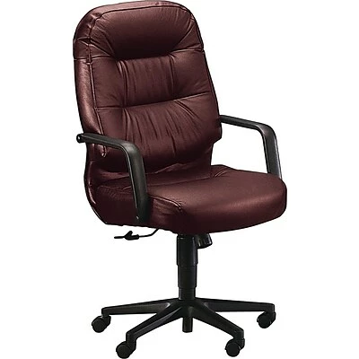 Outlet ⭐ Executive/Managerial Chairs HON Pillow-Soft 2090 Executive/Office Chair, Leather, Burgundy, Seat: 22"W X 18 1/2"D, Back: 22"W X 25"H 🤩 3 Outlet ⭐ Executive/Managerial Chairs HON Pillow-Soft 2090 Executive/Office Chair, Leather, Burgundy, Seat: 22"W X 18 1/2"D, Back: 22"W X 25"H 🤩