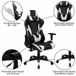 Cheap 🧨 Executive/Managerial Chairs Flash Furniture X20 Ergonomic LeatherSoft Swivel Gaming Chair, Black (CH1872301BK) 👏 -Office Chairs Online store unnamed file 2257