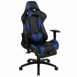 Cheap 🥰 Executive/Managerial Chairs Flash Furniture X30 Ergonomic LeatherSoft Swivel Gaming Chair, Blue (CH187230BL) 🌟