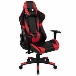 Deals ⌛ Executive/Managerial Chairs Flash Furniture X20 Ergonomic LeatherSoft Swivel Gaming Chair, Red (CH1872301RED) 🥰