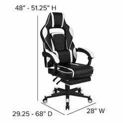 Best Sale 💯 Executive/Managerial Chairs Flash Furniture X40 Ergonomic LeatherSoft Swivel Gaming Chair, White (CH00288WH) ⭐ -Office Chairs Online store unnamed file 2288