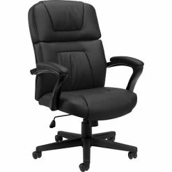 Best Pirce 🧨 Global Executive/Managerial Chairs Offices To Go® Executive Chair, Luxhide Leather, Black, Seat: 21.5"W X 18.5"D, Back: 21.5"W X 25.5"H ❤️