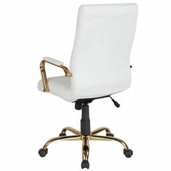 Flash Sale 💯 Office Chairs Flash Furniture Ergonomic Faux Leather Swivel Executive Chair, White (GO-2286H-WH-GLD-GG) ⭐ -Office Chairs Online store unnamed file 2329