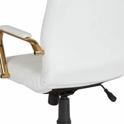 Flash Sale 💯 Office Chairs Flash Furniture Ergonomic Faux Leather Swivel Executive Chair, White (GO-2286H-WH-GLD-GG) ⭐ -Office Chairs Online store unnamed file 2330