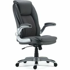 Flash Sale ⌛ Staples Executive/Managerial Chairs Quill Brand® Sorina Bonded Leather Chair, Grey (53253) 👍