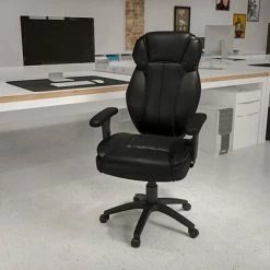 Cheapest 👏 Executive/Managerial Chairs Flash Furniture Faux Leather/LeatherSoft Executive Chair, Black (BT-9835H-GG) 🥰 -Office Chairs Online store unnamed file 2396