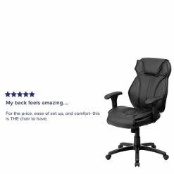 Cheapest 👏 Executive/Managerial Chairs Flash Furniture Faux Leather/LeatherSoft Executive Chair, Black (BT-9835H-GG) 🥰 -Office Chairs Online store unnamed file 2399